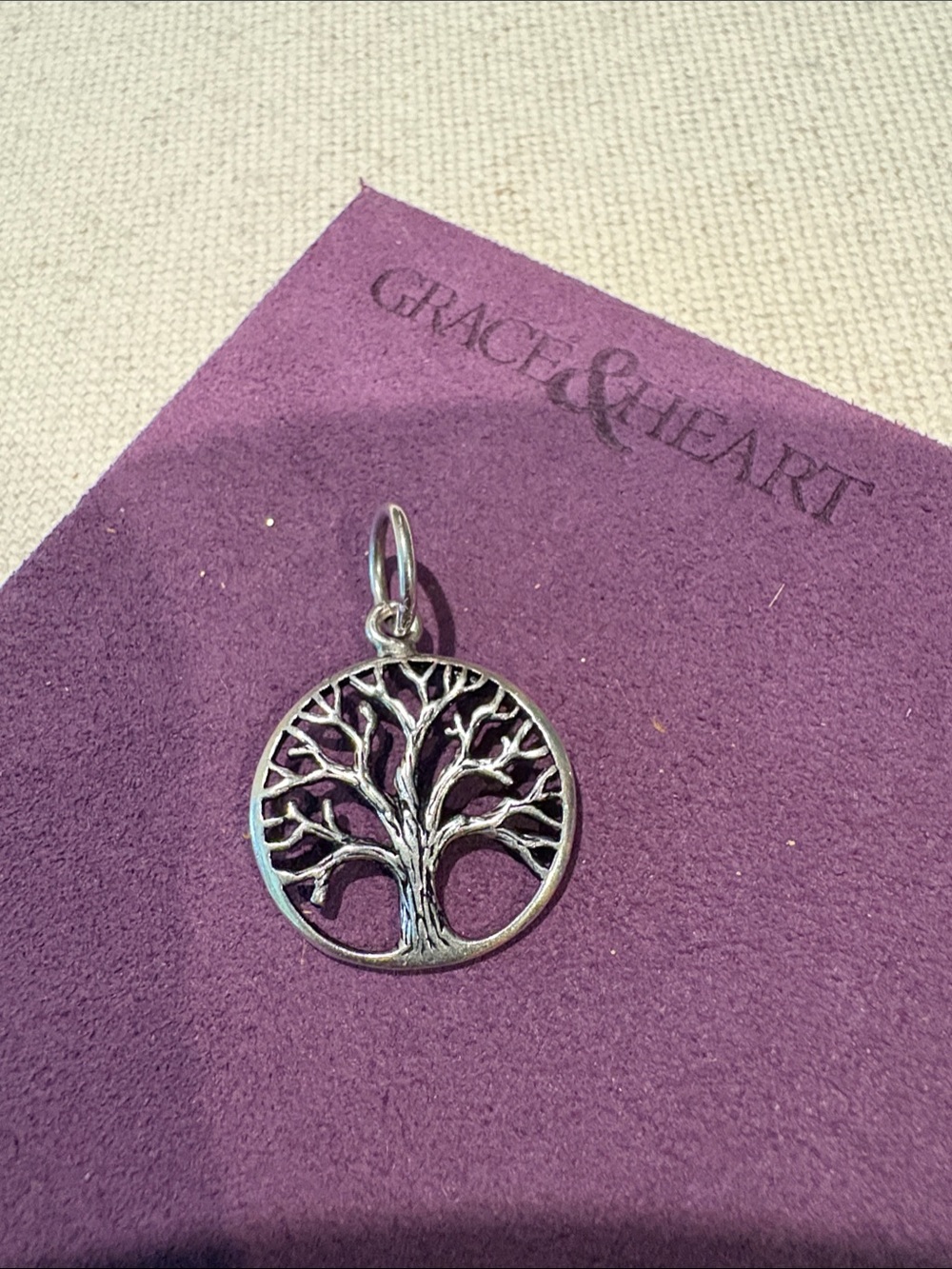 Grace & Heart .925 Sterling Silver Tree of Life Pendant - Silver